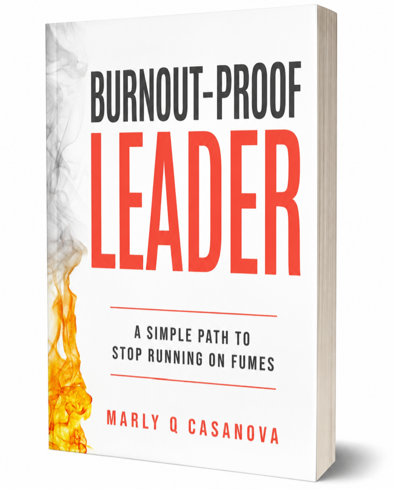 Book art cover for Burnout-Proof Leader