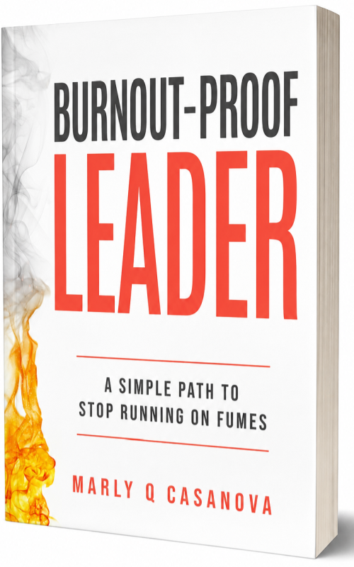 Book art cover for Burnout-Proof Leader
